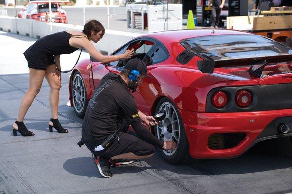 Ferrari Esperienza Corse Pit Crew at Thermal Club