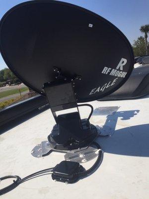 RV install using RF MOGUL and Dish Network