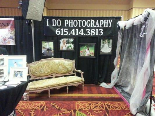 Photo booth at bridal show