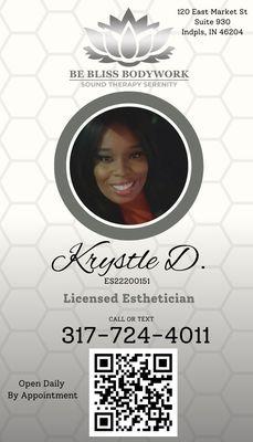 Licensed Esthetician