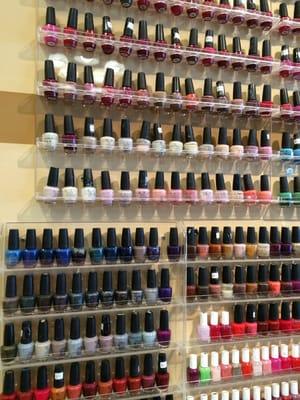 OPI and Essie color options