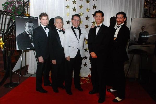 Dale LePage & The Manhattans posing on the red carpet in-between performances at Heritage Starlight Taste of the Valley October