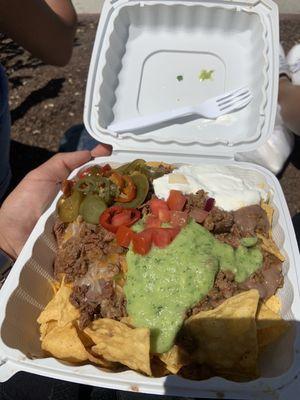 Super Nachos with Carne Asada