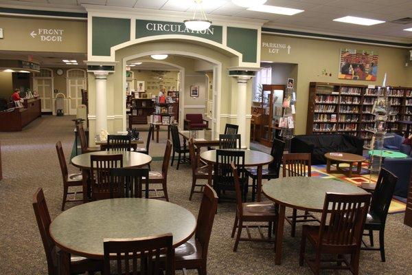 Tables in the main area