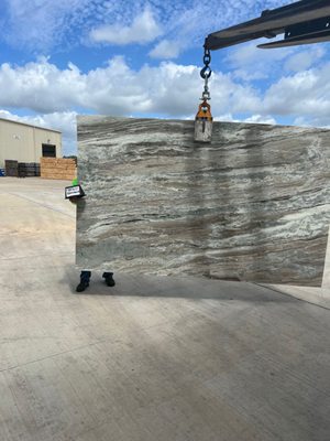 Fantasy brown marble slabs to dispaly location