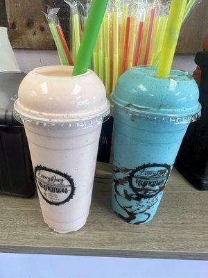 Cookie Monster and Tropical Protein Shakes