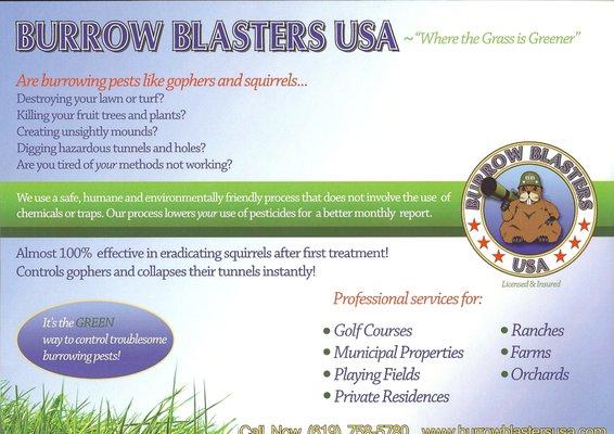 Burrow Blasters USA