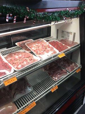 Fresh meat counter