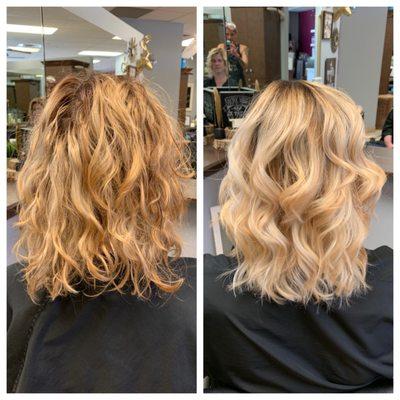 *2/3 sessions to go bright blonde* Hair by Lainey Tanner at Salon at the Village Book an appointment online at StyleSeat.com/LaineyTanner