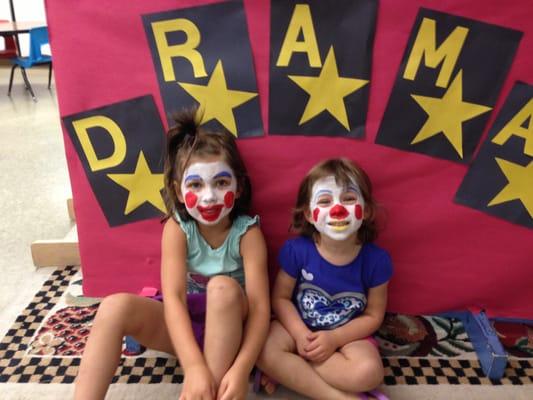 Clown week at drama camp!