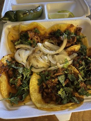 "Mini Tacos" Al Pastor street tacos