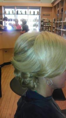 Updo for a wedding. .