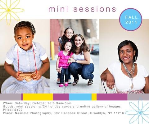 Fall 2011 Mini Sessions!