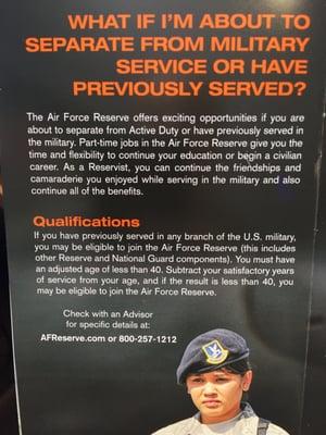 Prior service? Continue serving in the Air Force Reserve!