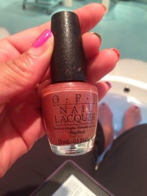 This beautiful color is called Niagra Falls for Opi