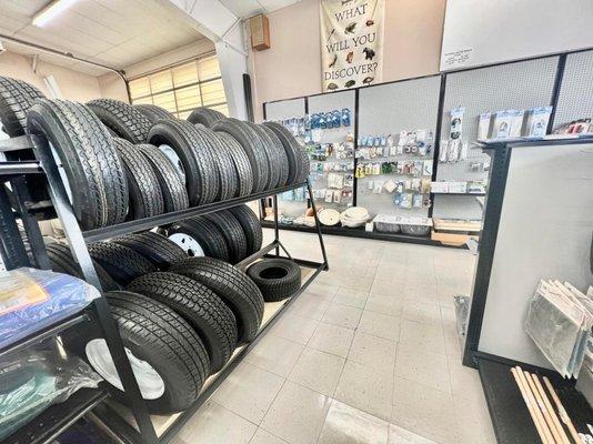 Tires of different sizes