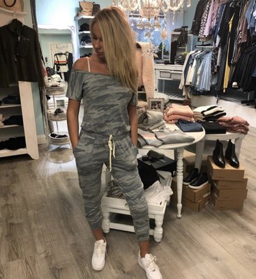 Camo jumpsuit comfy