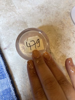 Dipped powder manicure