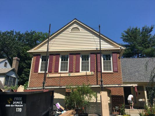 New beaded vinyl siding.