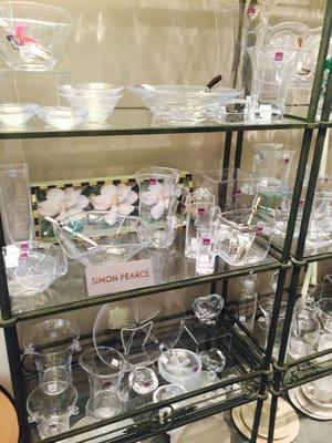 Lovely glassware selection.