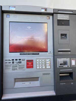 A common message for one of their drive-through ATM machines