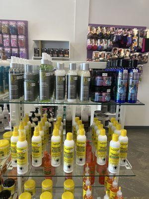 Lots of high end natural hair products