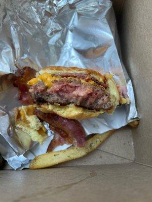 Bacon cheese burger