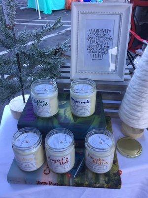 Harry Potter collection homemade candles!