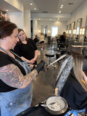 A balayage application