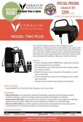 New Coravin Model Two Available Now!