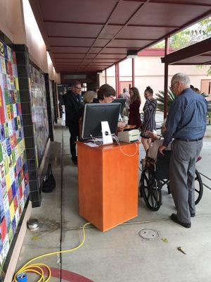 Check-in at Alisal Elementary.