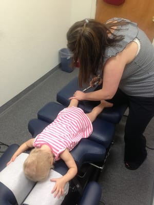 My 20 month old getting an adjustment!