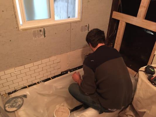 Bathroom remodel.