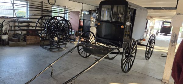 Buggy at the one of the farm tour