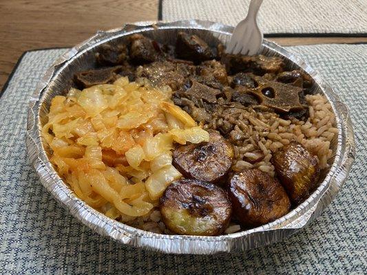 Oxtail rice and peas