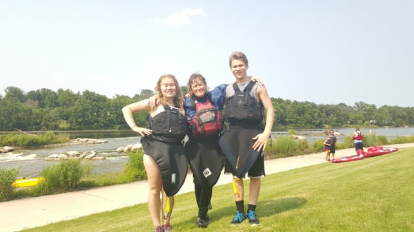 This was the kids first time on rapids and a great place to start.