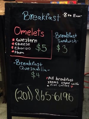 Breakfast Menu