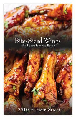 Try our Bite-Sized Wings! What's your flavor?