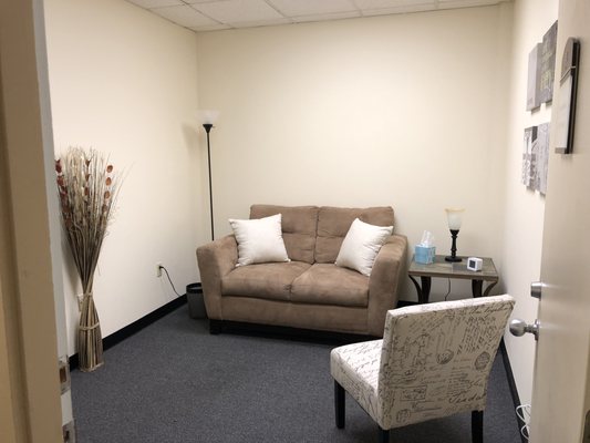 A warm and inviting therapeutic space