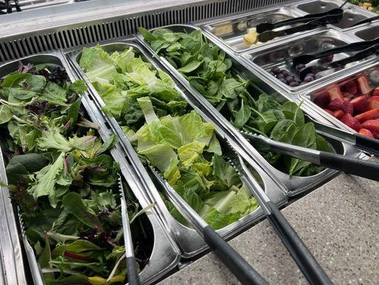 Mixed greens and spinach