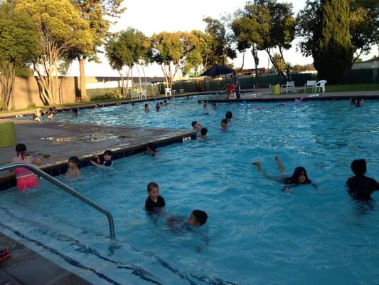 Evening swim