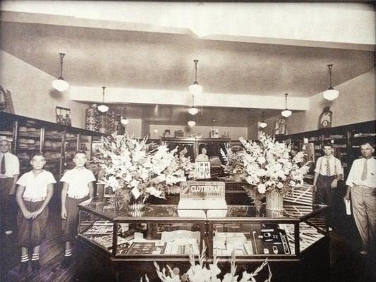 Geiger's History: Charley Geiger's Haberdashery in 1936. Geiger's still occupies it's original location.