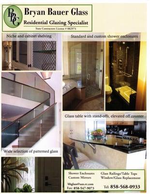 Here is a  brochure, showing some of the jobs I've done.