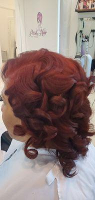 Custom Color w/Silk Press and Curls
poshhairbytosh.com