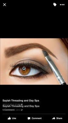 Brow tint.