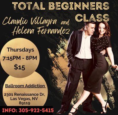 Total Beginner Tango Class with Los Villagra Tango