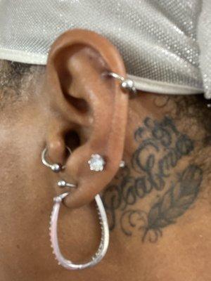 Healthy Healed Piercings by Paul. He was friendly ,Professional , informative & Fast.‼