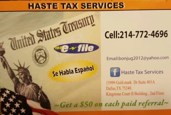 Haste Tax Services