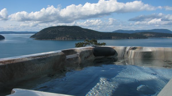 Hot tub with a view