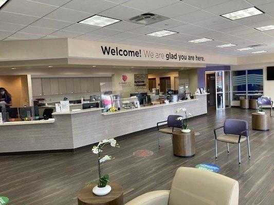 Dedicated Senior Medical Center Front Desk Interior